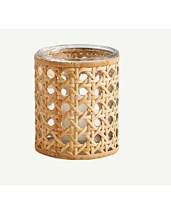 Candle Holders Rattan 3"