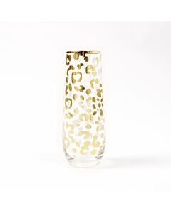 Champagne Stemless Leopard