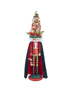 Nutcracker with Lighted Tree Hat 24"Tall