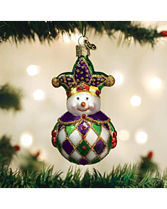 Ornament  Harlequin Snowman