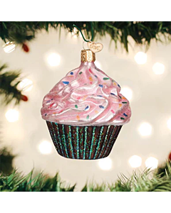 Ornament Pink Choc Cupcake