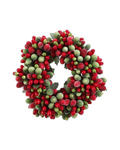 RED AND GREEN CANDLE RING BOBECHE