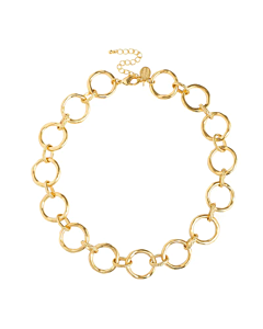 SUSAN SHAW GOLD LINK NECKLACE