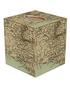 TISSUE BOX MAP OF LOUISIANA