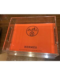 Tray Lucite Hermes 8.5X11