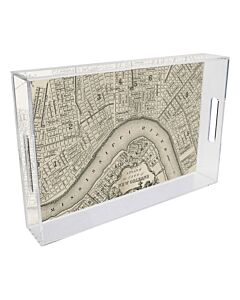 TRAY LUCITE NOLA MAP RIVERBAND 8.5X11