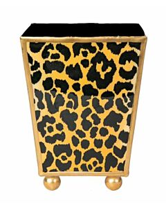 Wastebasket Leopard Spots